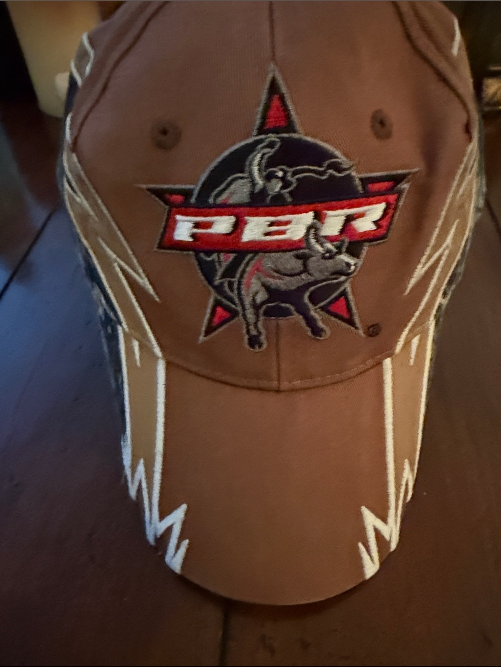 PBR Brown Embroidered Baseball Cap